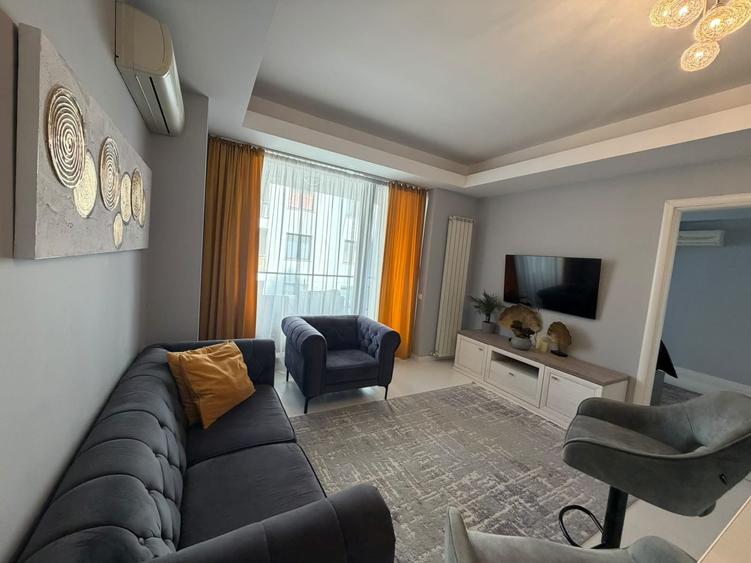 Apartament cu 2 camere semidecomandat, mobilat în Aviației