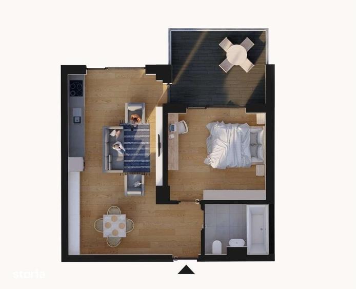 Apartament cu 2 camere în Central