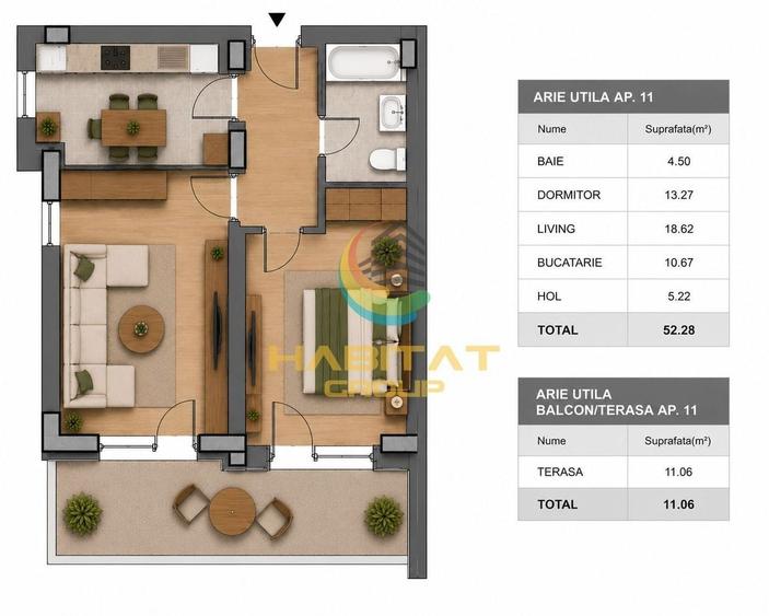 Apartament 2 camere - Pallady - 1