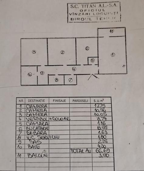 1 Decembrie-Pallady,apartament 3 camere decomandat - 9