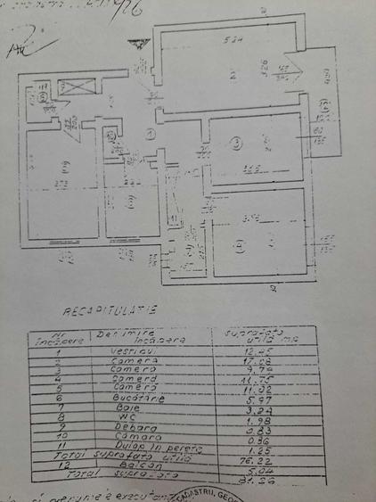 Apartament cu 4 camere decomandat în Central