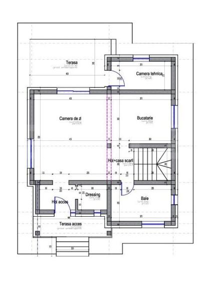 Casă individuală cu 4 camere cu Teren 600 Mp în Baciu