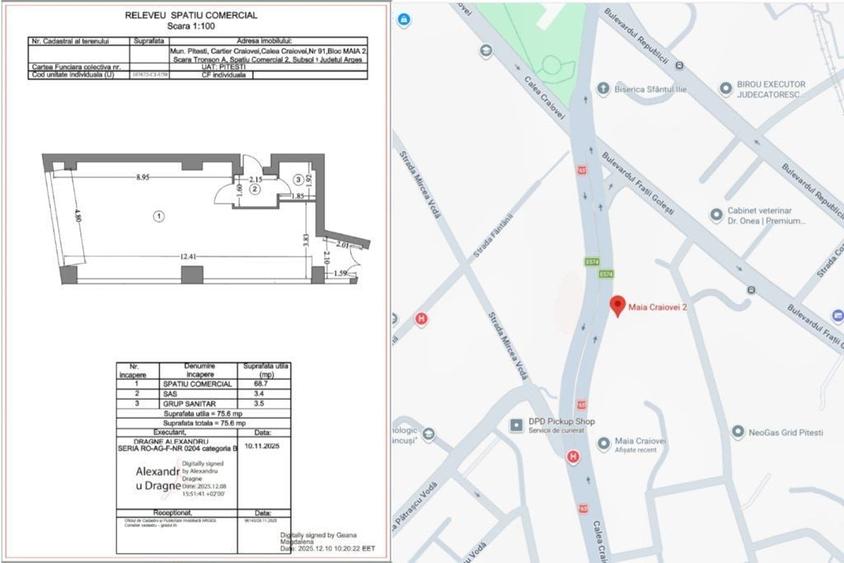 Spatiu Comercial de vanzare | Pitesti, Central | Birouri | Cabinet Med - 1