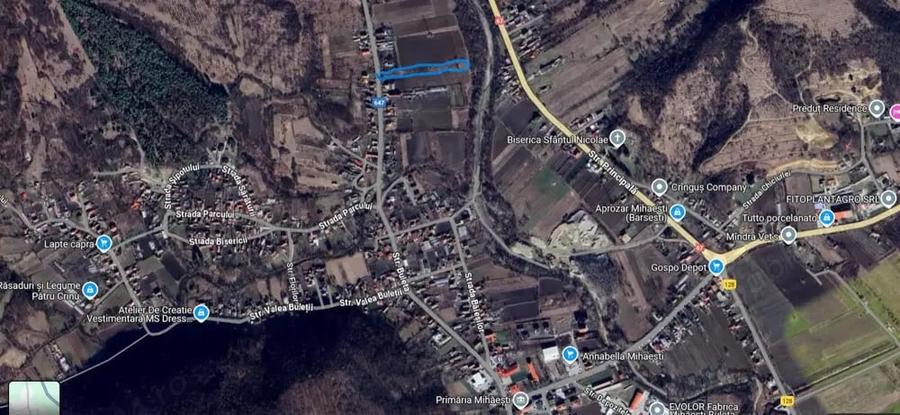 Teren de 3000 mp, în Mihăești