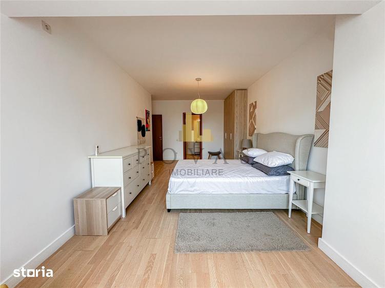 Apartament cu 3 camere semidecomandat, mobilat în Herăstrău