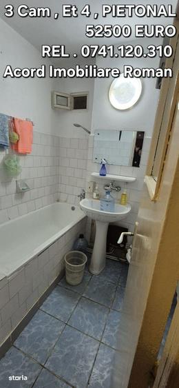 Apartament cu 3 camere decomandat în Central