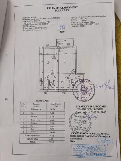 Apartament cu 2 camere circular în Războieni