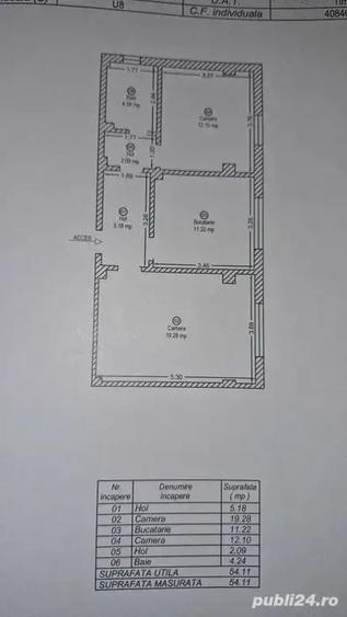 Apartament cu 2 camere decomandat, mobilat în Brâncoveanu