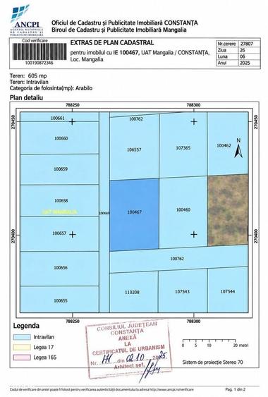 Teren intravilan 605 mp | Neptun Comorova | Deschidere la sosea - 6