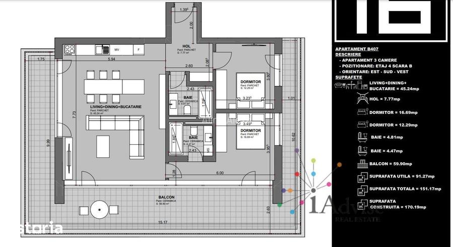 Apartament 3 camere, Prima Inchiriere, Finisaje High End