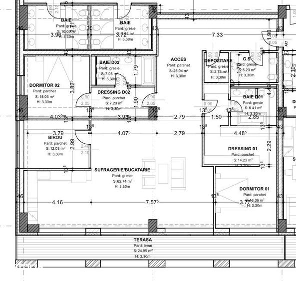 Apartament cu 4 camere în Central