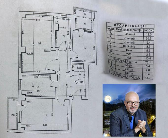 Apartament cu 4 camere decomandat în Drumul Taberei