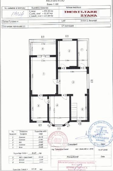 Casă individuală cu 5 camere cu Teren 90 Mp în Cotroceni