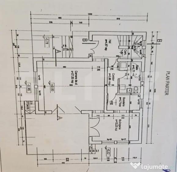 Casă cu 4 camere cu Teren 1232 Mp în Central
