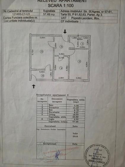 Apartament cu 2 camere decomandat, mobilat în Central