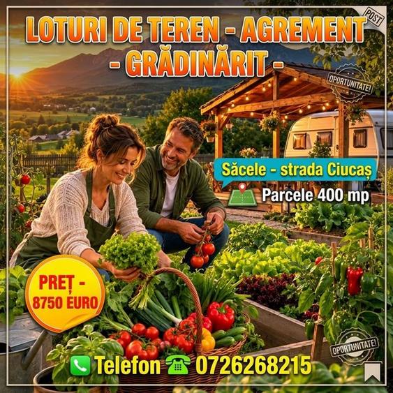Teren agricol extravilan de 400 mp, în Turcheș