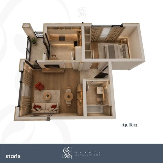 Apartament cu 2 camere în Freidorf