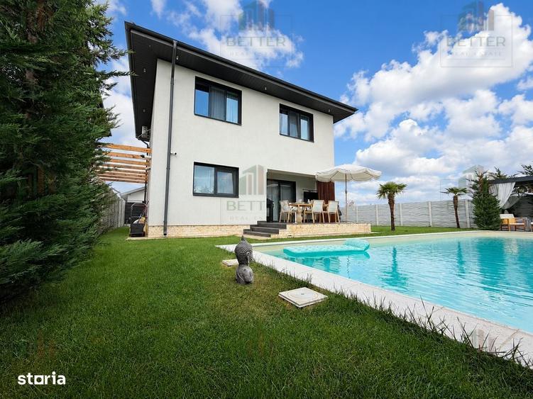 Vila individuala de vanzare in Berceni Piscina incalzita, Mobilata - 1