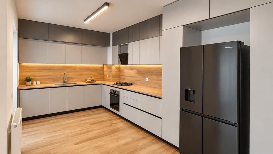 Apartament cu 3 camere semidecomandat, mobilat în Pipera