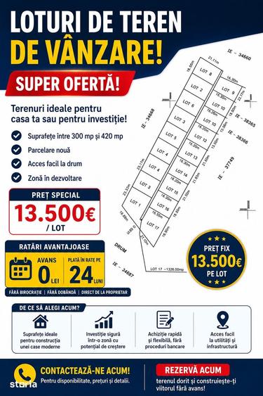 Teren de 300 mp, în Berceni