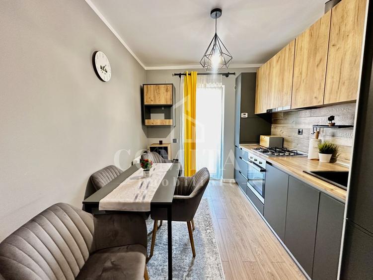 Apartament cu 2 camere decomandat, mobilat în Florești