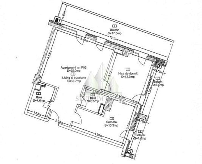 Direct de la Dezvoltator! Apartament cu 3 camere  Wings- 65 mp! - 10