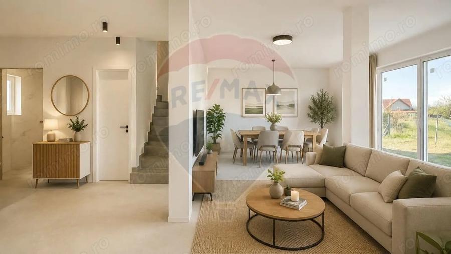 Casă cu 4 camere cu Teren 178 Mp în Tărlungeni