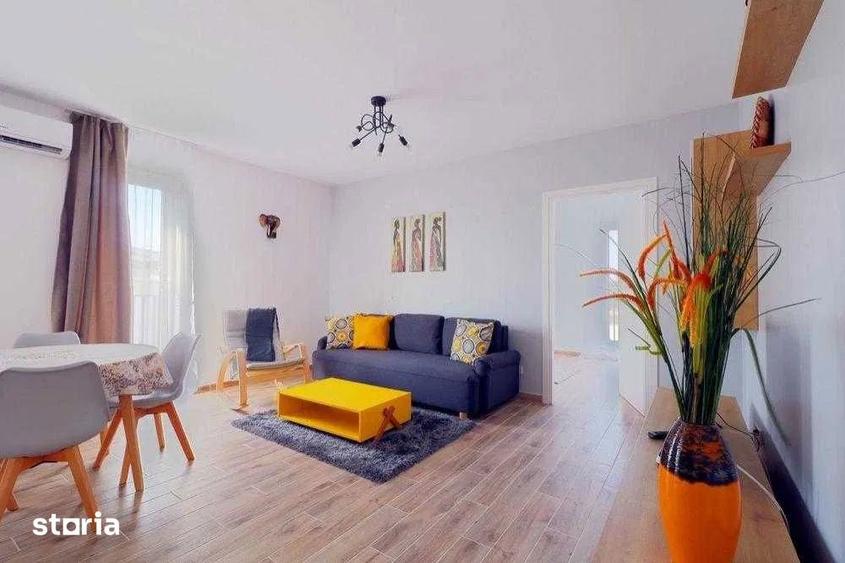 Apartament cu 2 camere semidecomandat, mobilat în Odăi