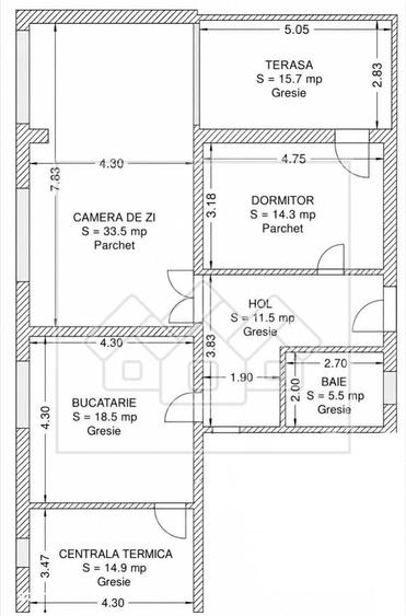 Apartament la vila - 115 mp, priveliste deosebita - Sub Arini - 1