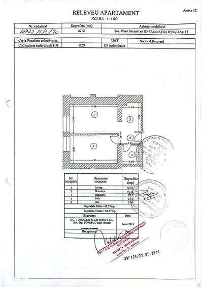 Apartament cu 2 camere decomandat în Nord