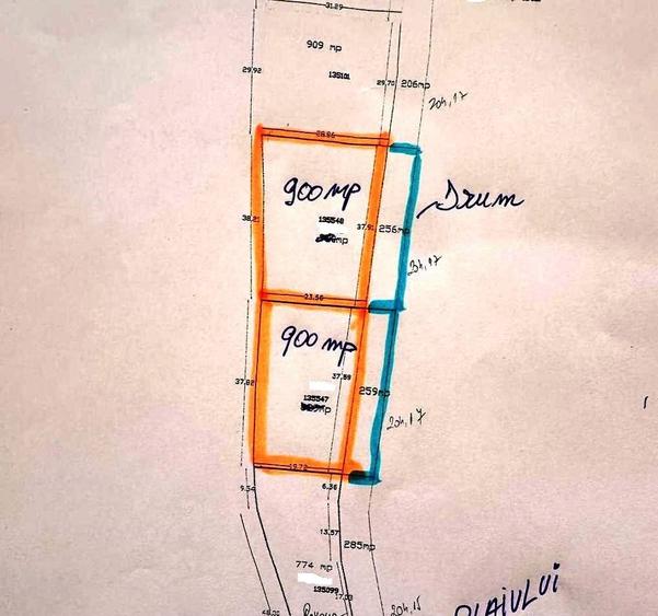 Teren Construcții intravilan de 1100 mp, în Central