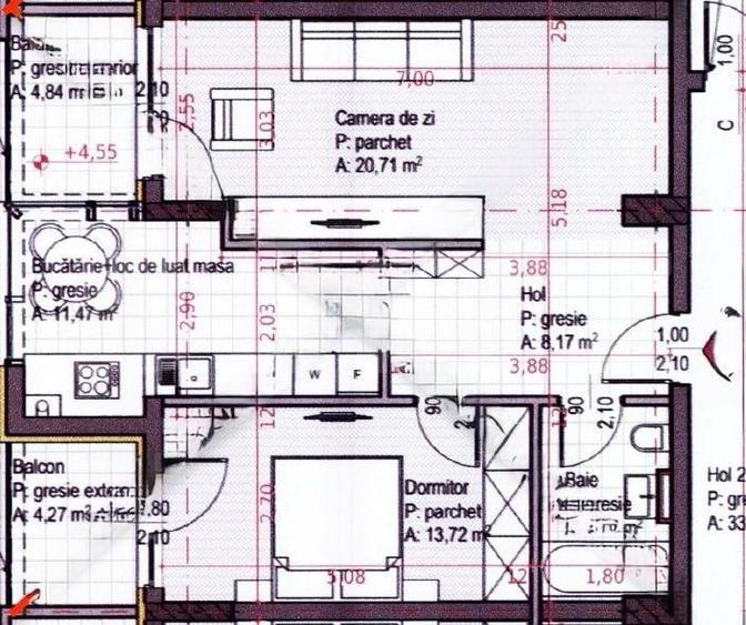 Apartament cu 2 camere decomandat în Sopor