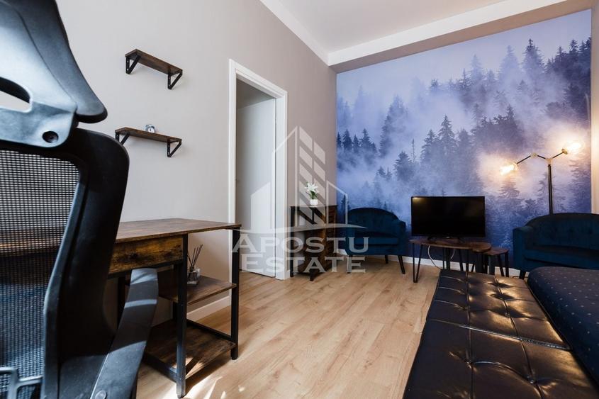 Apartament cu 2 camere semidecomandat, mobilat în Ultracentral