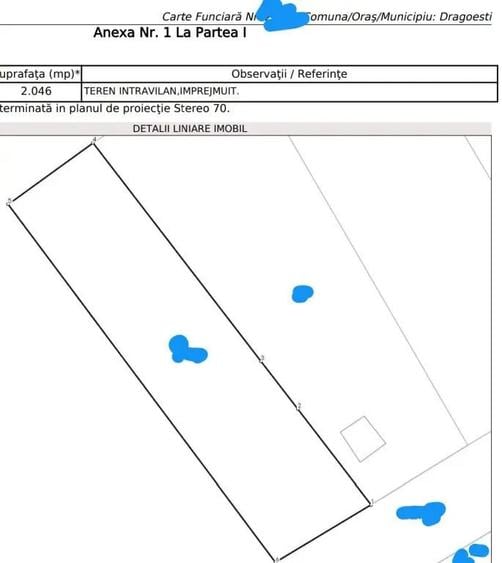 Teren intravilan de vanzare in Dragoesti Ialomita - 1