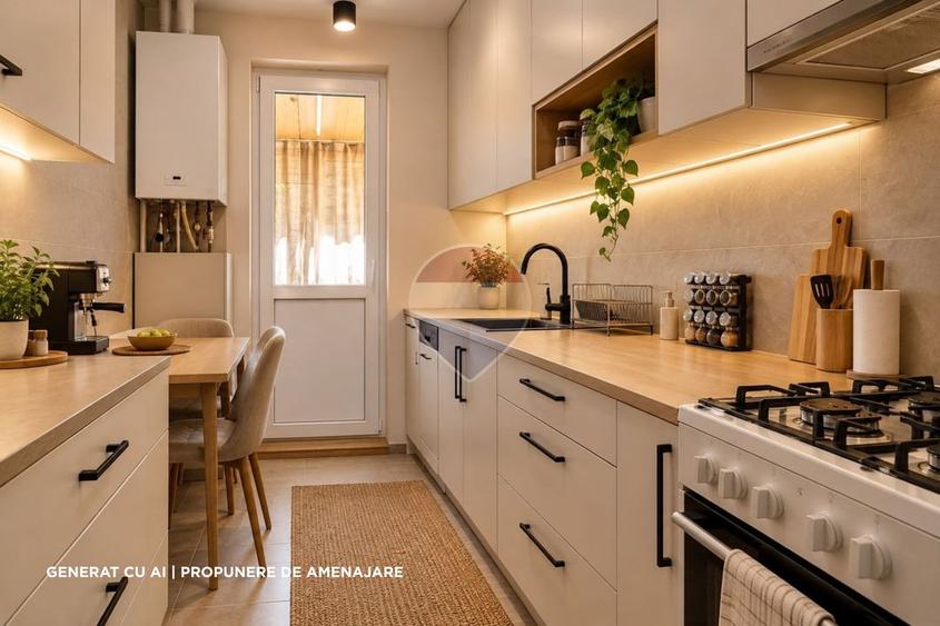 Apartament cu 3 camere semidecomandat, mobilat în Mănăștur