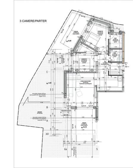 Apartament cu 3 camere decomandat în Moșilor
