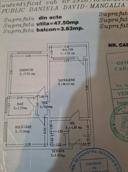 Apartament cu 2 camere decomandat, mobilat în Central