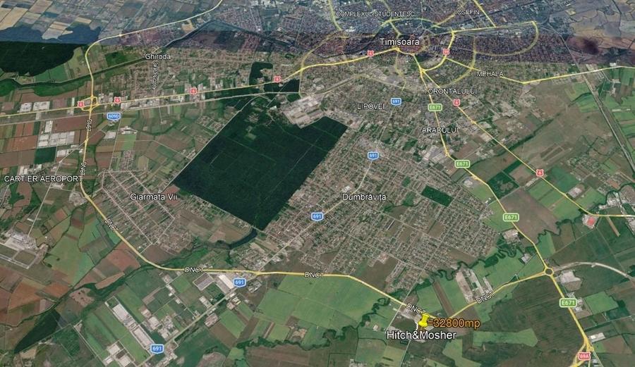 Teren Construcții intravilan de 32800 mp, în Dumbrăvița