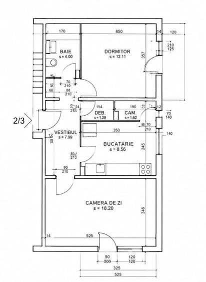 Apartament cu 2 camere decomandat în Tomis III