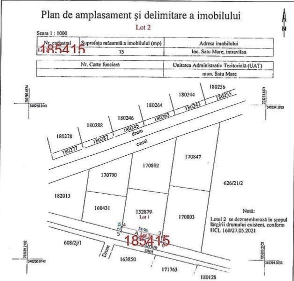 Teren de 625 mp, în Central