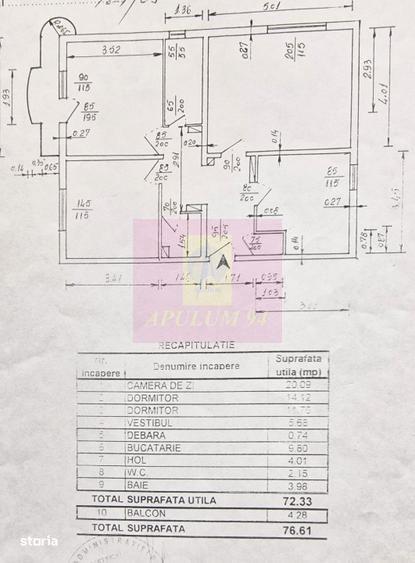 Apartament cu 3 camere decomandat în 13 Septembrie