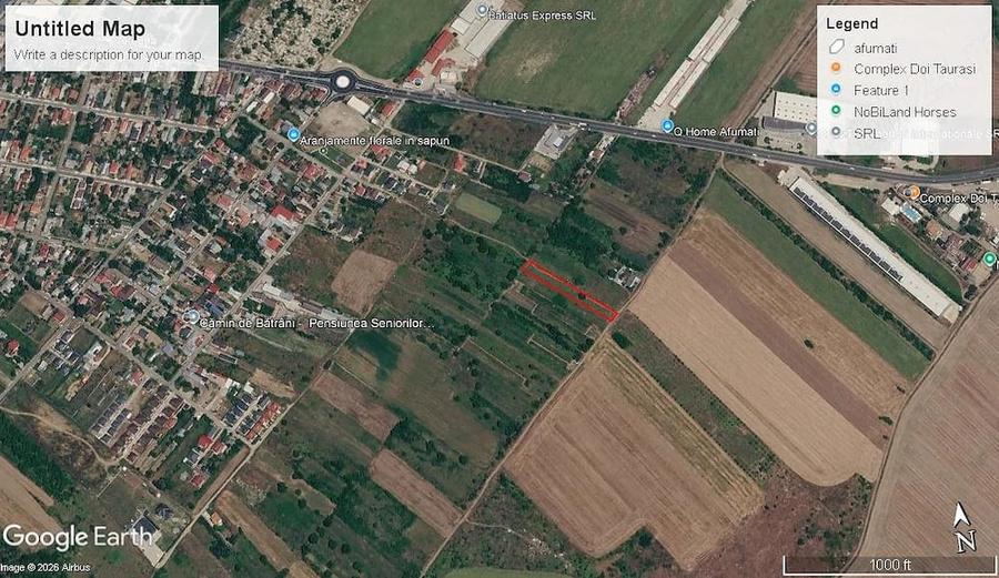 Teren de 1263 mp, în Afumați