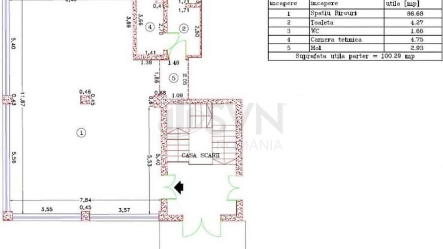 Spațiu comercial, de 230 mp, în Pipera