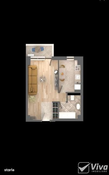 Unirea Towers Ap 1 cam-etaj intermediar-41 mp-loc de parcare inclus - 2