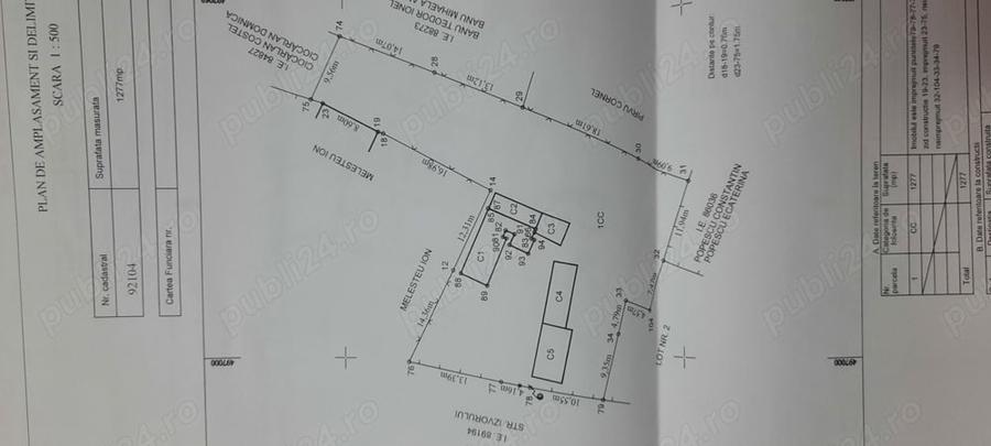 Casă cu Teren 1277 Mp în Stâlpeni