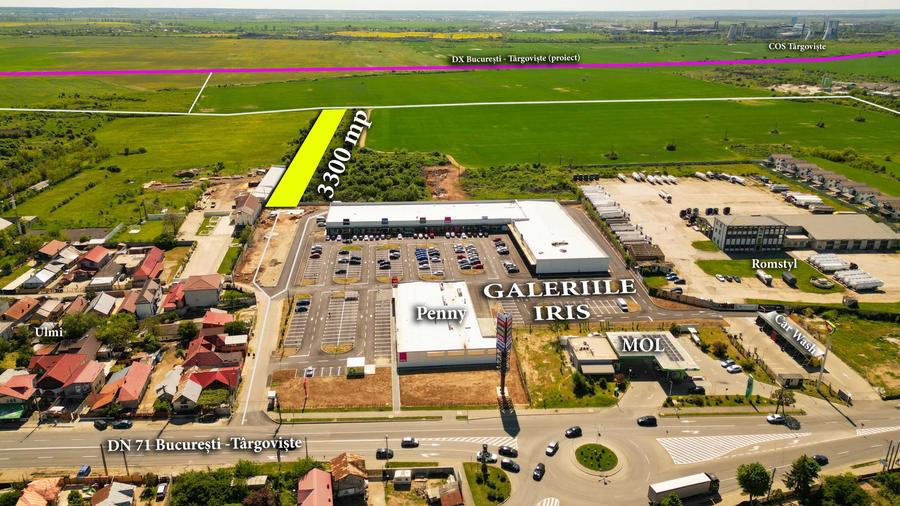 Teren de 3300 mp, în Centură