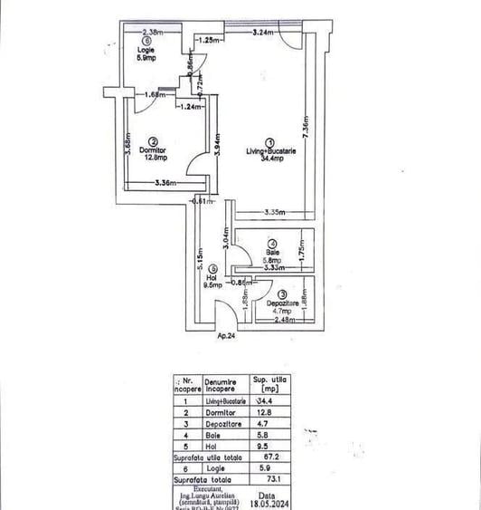 Apartament cu 2 camere în Central