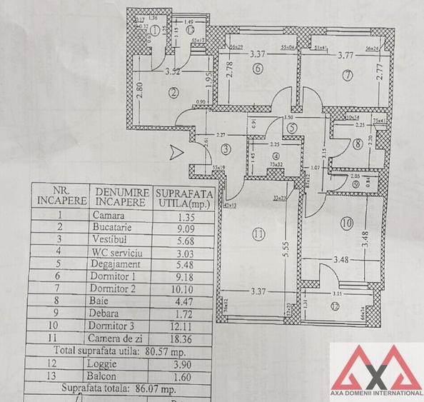 Apartament cu 4 camere decomandat în Iancului