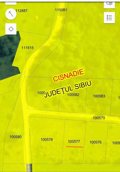 Teren de 500 mp, în Cisnădioara