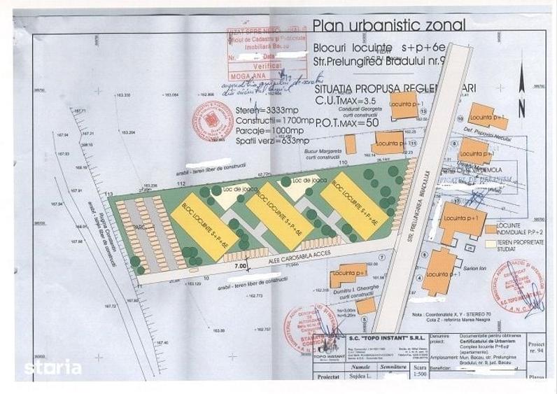 Teren de 3333 mp, în Mioriței